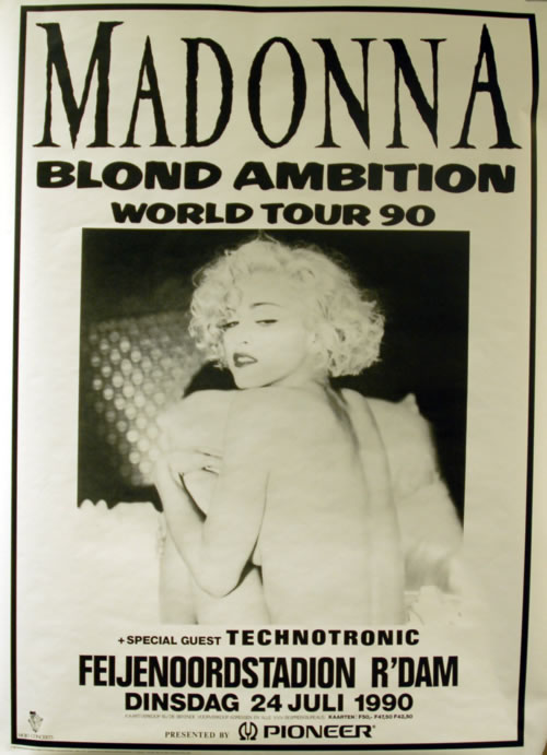 Madonna Blond Ambition World Tour 90 Dutch poster (624763)